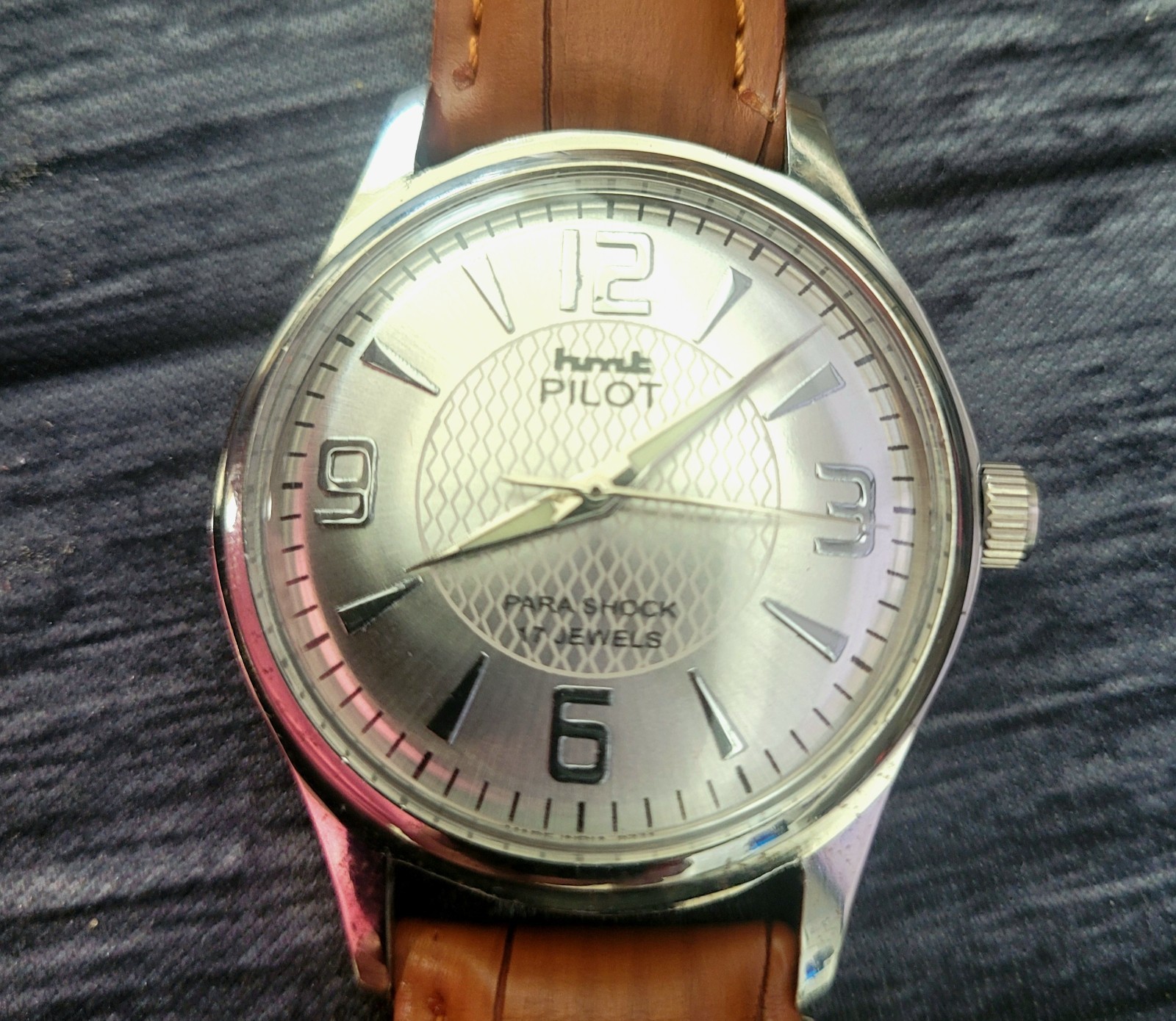 Vintage Clean Hmt Pilot Mechanical 17J Pie Pan Men’s Watch