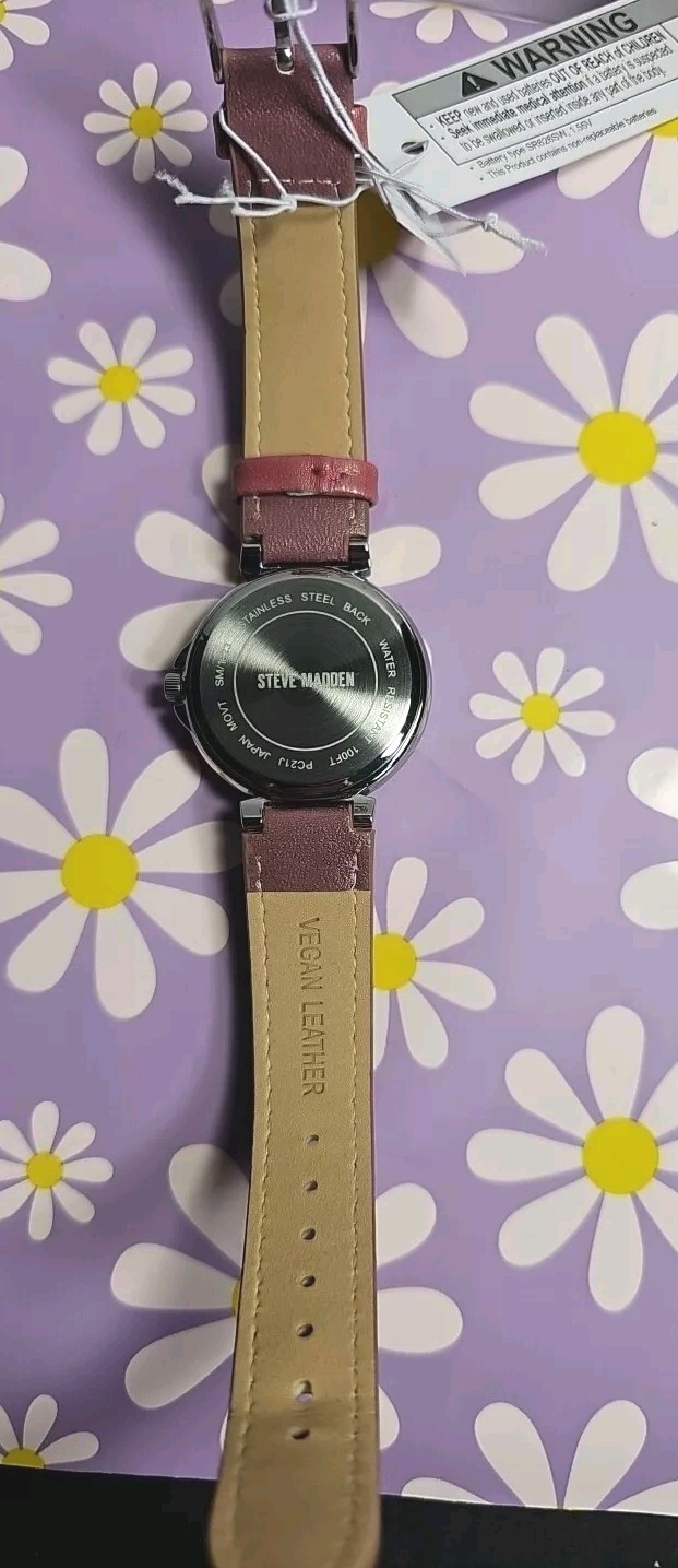 Steve Madden Women’s Dual Colored Dark Brown and Light Brown Watch NWB