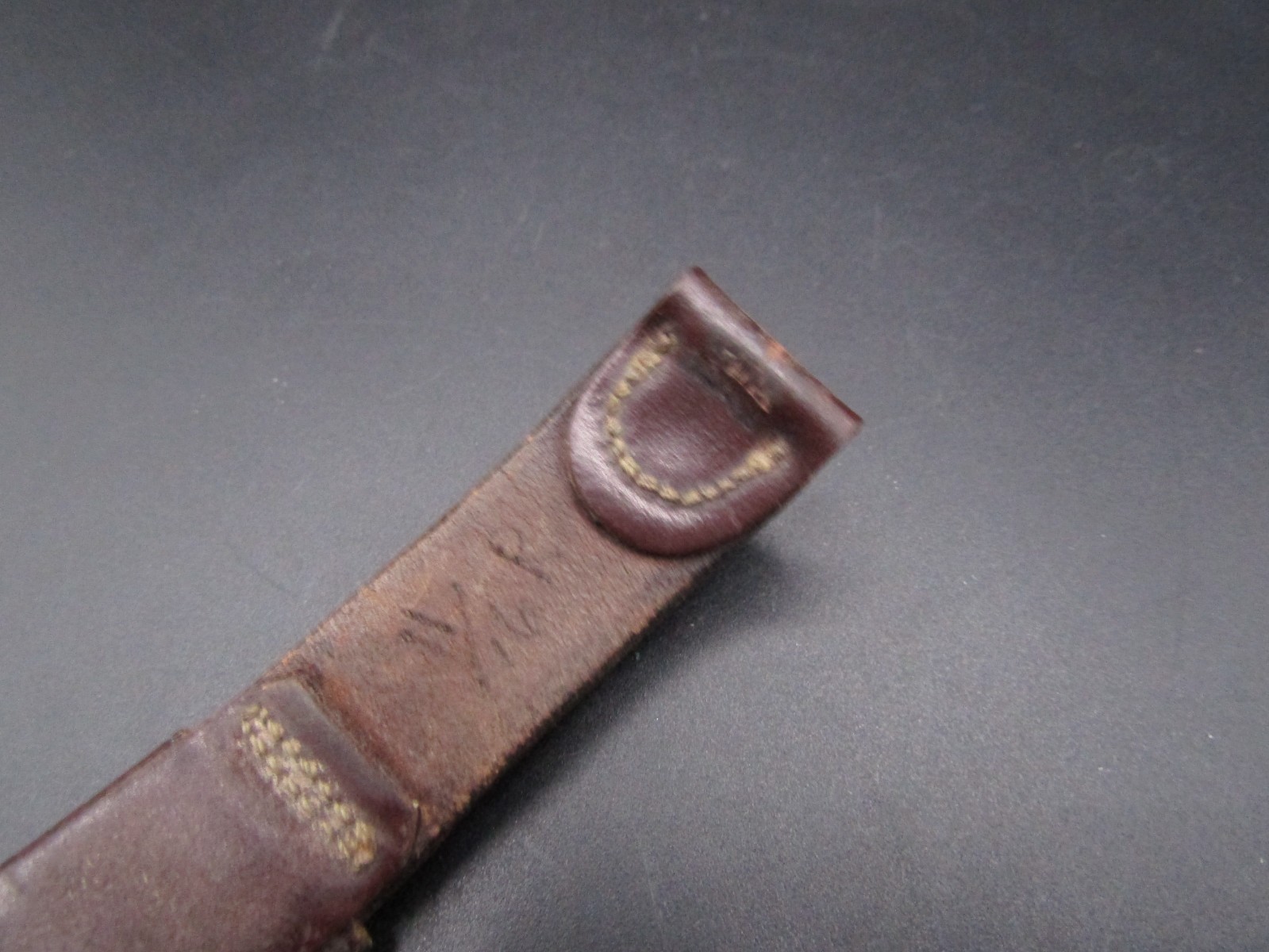 Vintage Rare Kreisler Shell Cordavan Leather Dark Brown Watch Band Strap 17mm