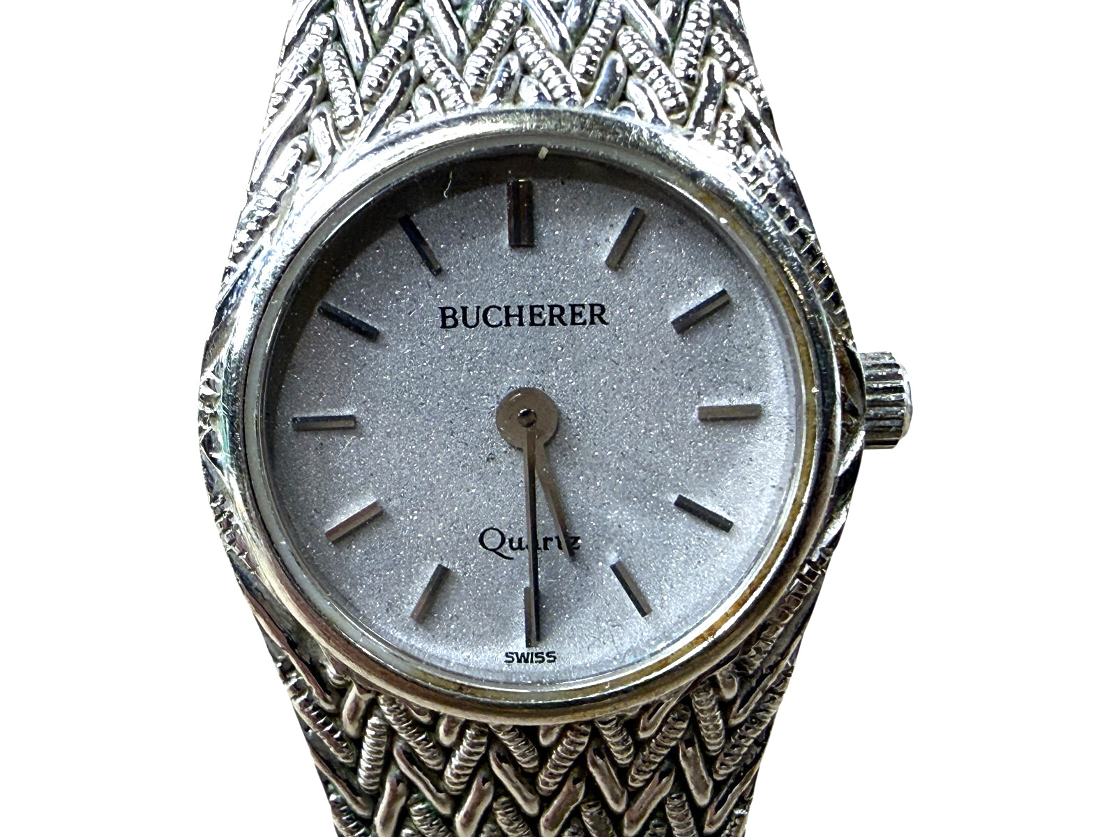 Vintage Bucherer ladies mesh strap watch RUNNING