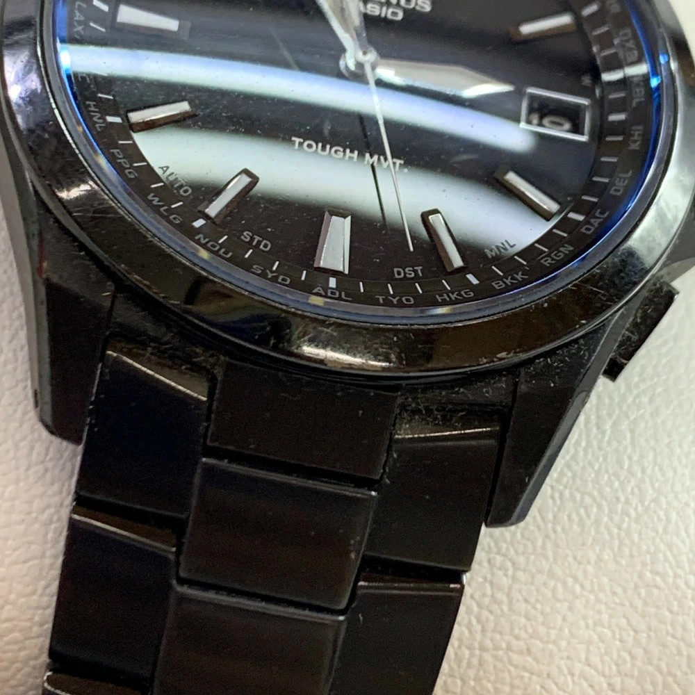 Casio Oceanus OCW-S100B-1AJF Solar Radio Titanium Watch Used Japan