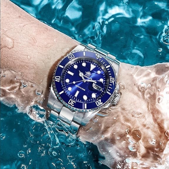 Addiesdive Blue diver with extra batteries, box, warranty papers