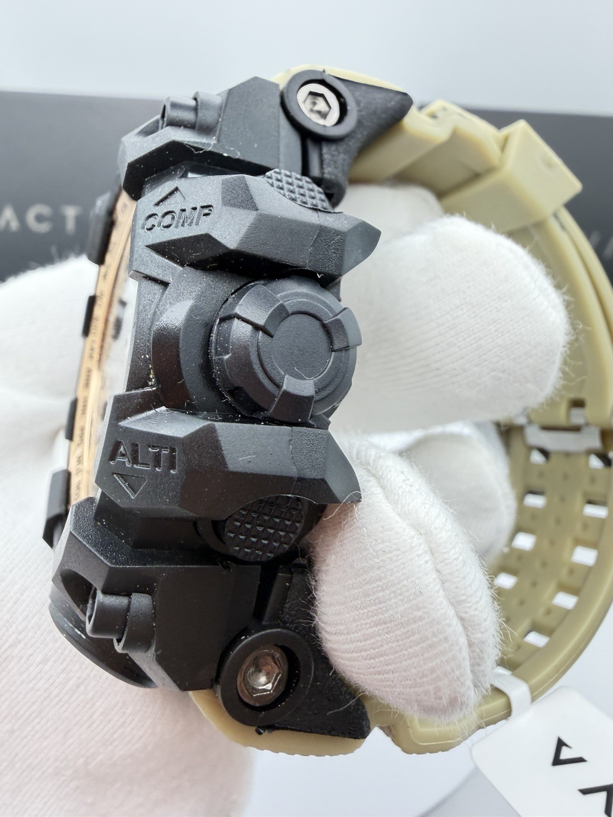 ACW435-005-Activa X Invicta Men’s Digital Watch – 54.5mm.Tan Camo Band