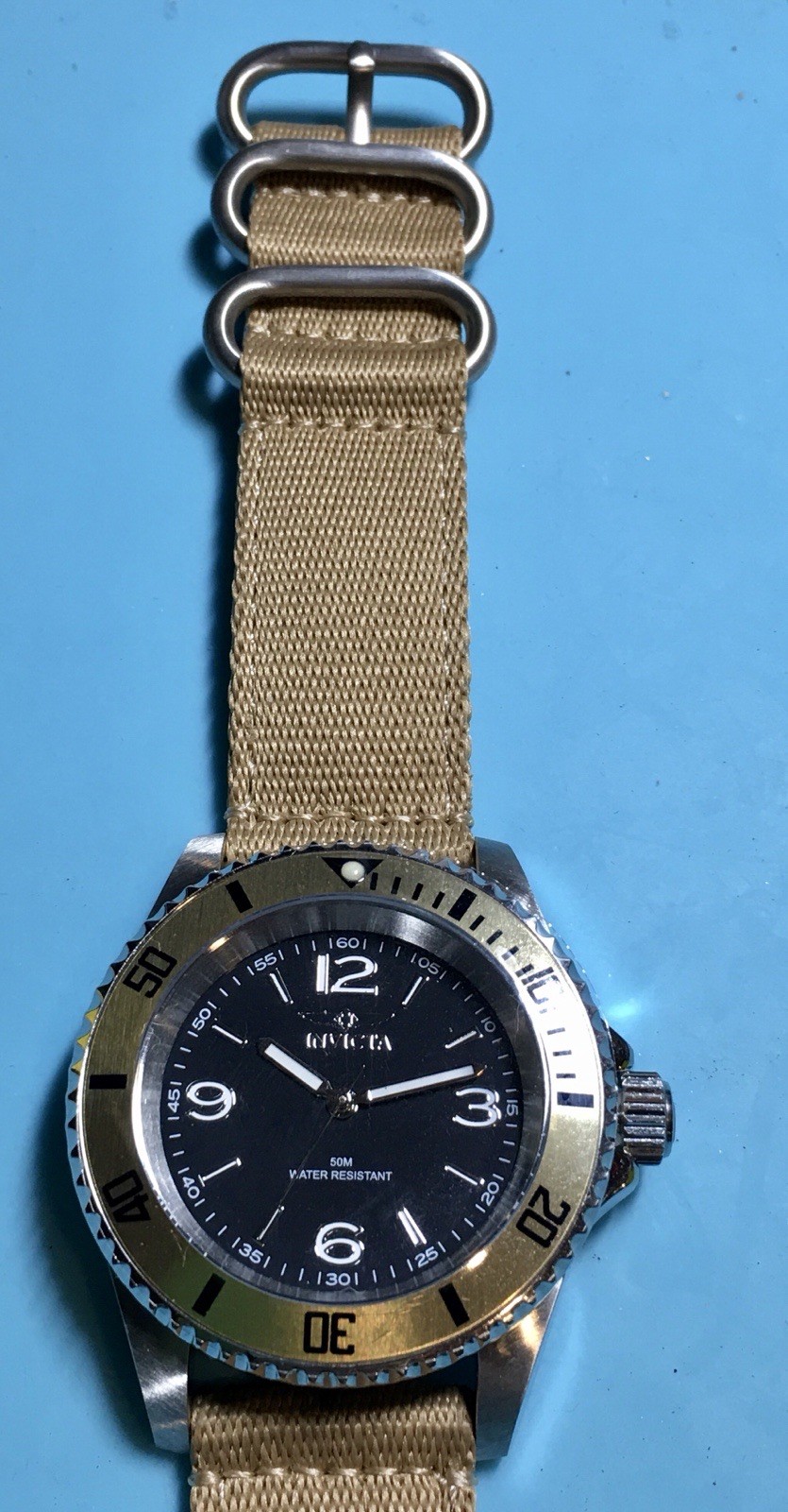INVICTA SPECIALTY PRO DIVER FATHOMS STYLE NO DATE ALPHA NUMERIC 40MM QUARTZ MOD!