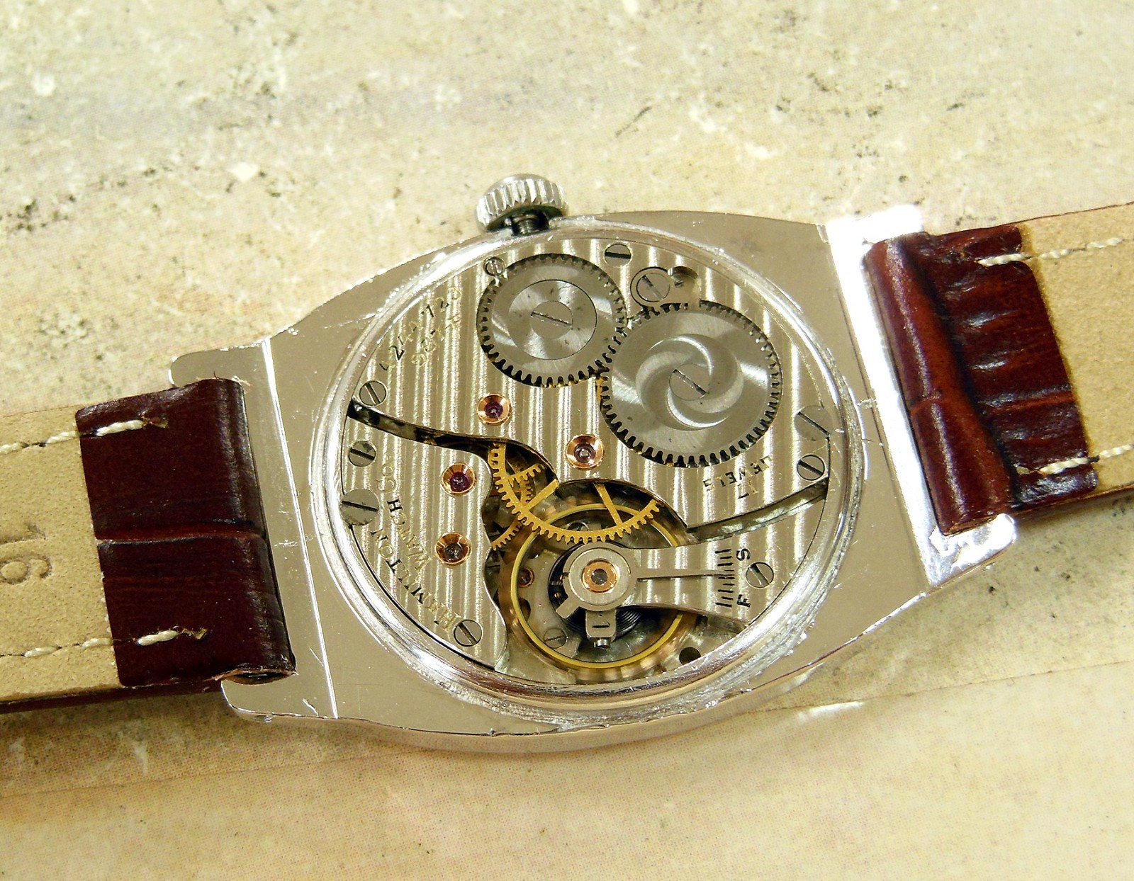 1930 Vintage HAMILTON RALEIGH, Stunning Silver Dial, Serviced, WARRANTY