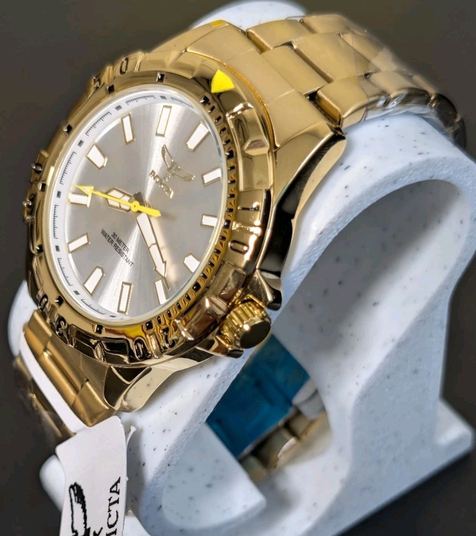 Invicta Specialty Men’s Watch (Model 69031) – Gold Tone & Silver Dial – 42mm