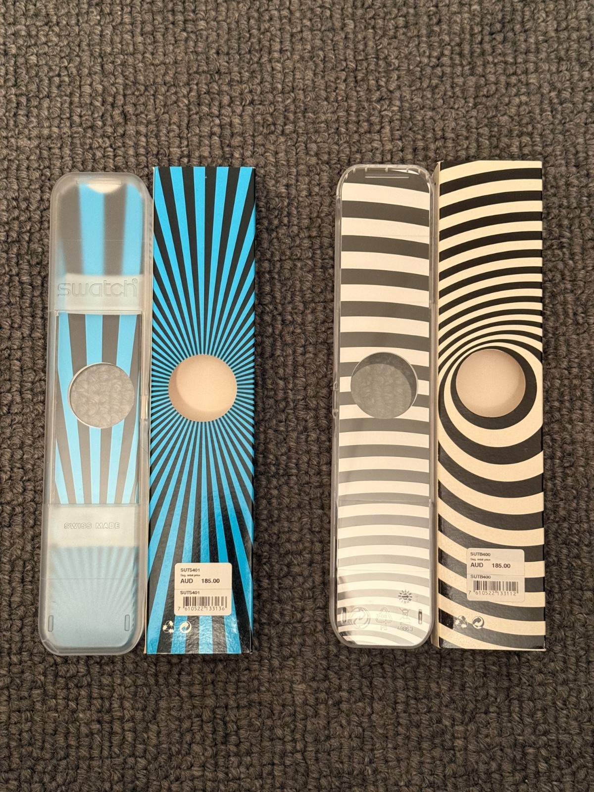 Swatch Sistem 51 SUTB400 & SUTS401 NOS Unworn Complete Boxed 2014