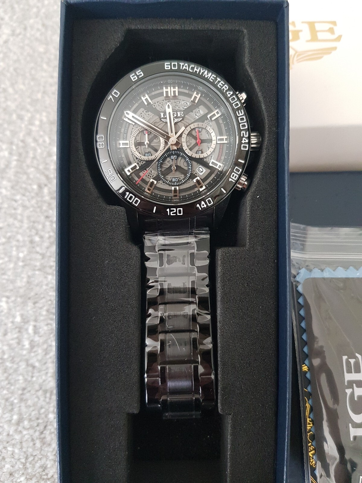 LIGE Men’s Tachymeter 1853 Watch Dream Model 4 Wristwatch Waterproof
