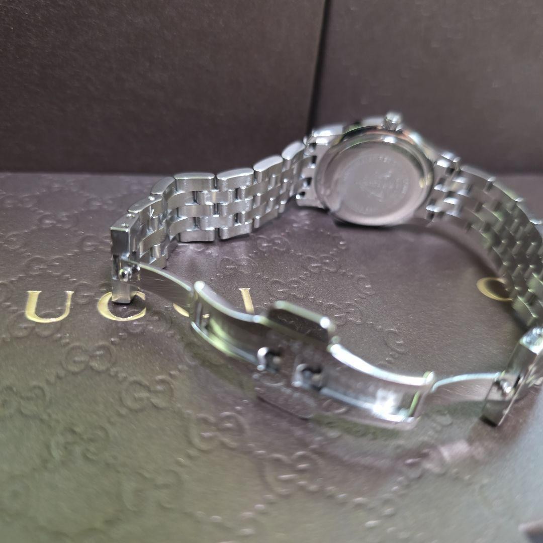 Gucci 5500L Sherry Line Black Quartz Watch Rare Japan 075574