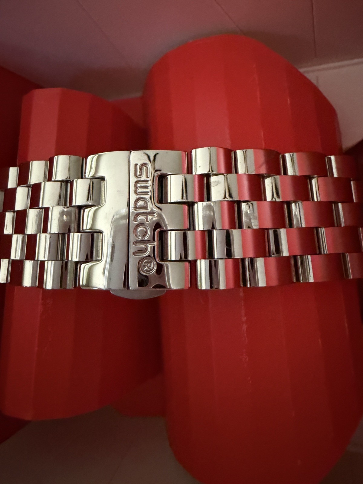 Swatch Unisex Watch Core Boxengasse Chrono Blue and Black Dial Bracelet YVS423GC