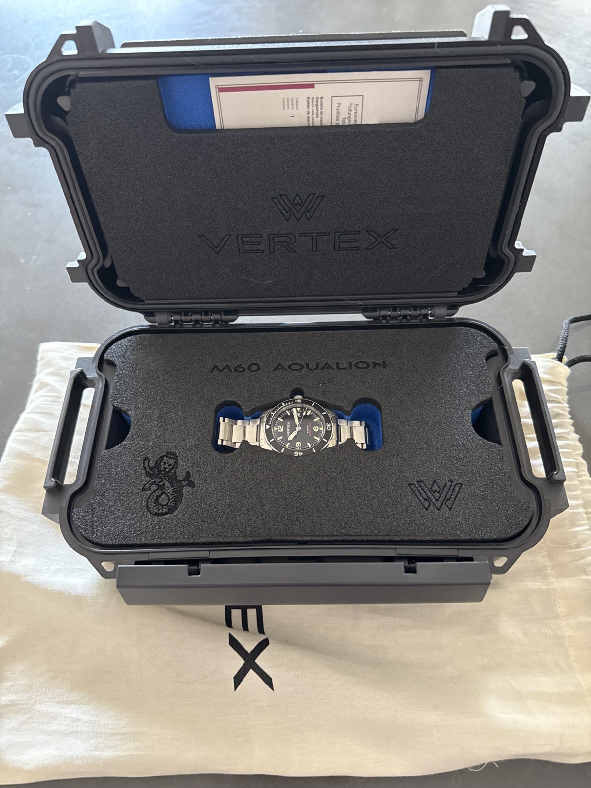 Vertex Aqualion Watch M60 W/ Date