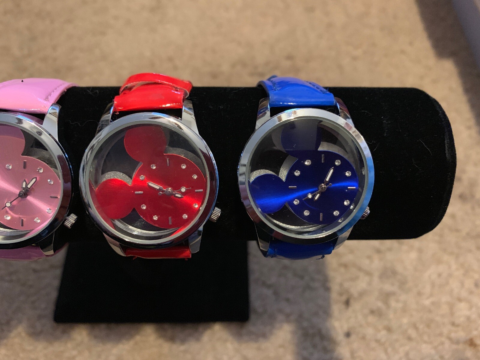 NEW MIckey Mouse-Inspired Red, White, Blue, Black, Or Pink Watches Choose One