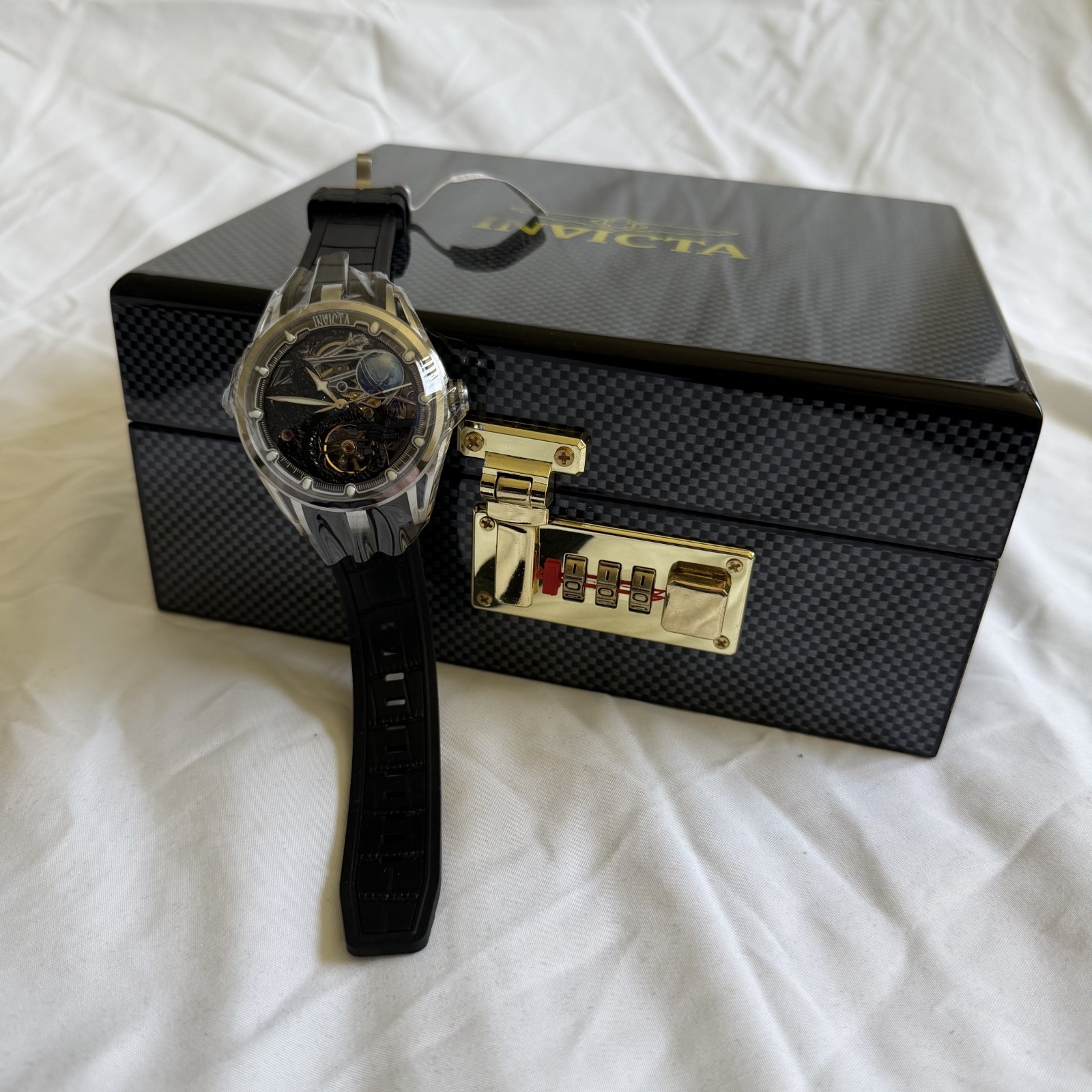 Invicta Celestial Naosia 69527 Men Watch 40mm Automatic Skeleton Dial NEW
