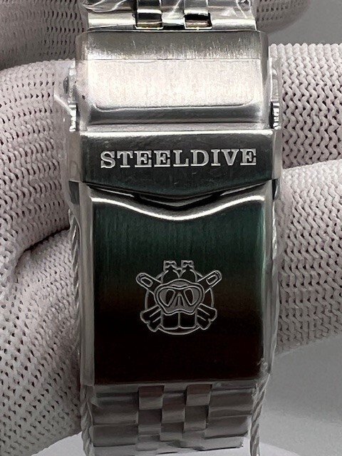 USA SELLER! Steeldive Gray SD1953 Diver/Sub-Bracelet Choice w/Grey Rubber Option