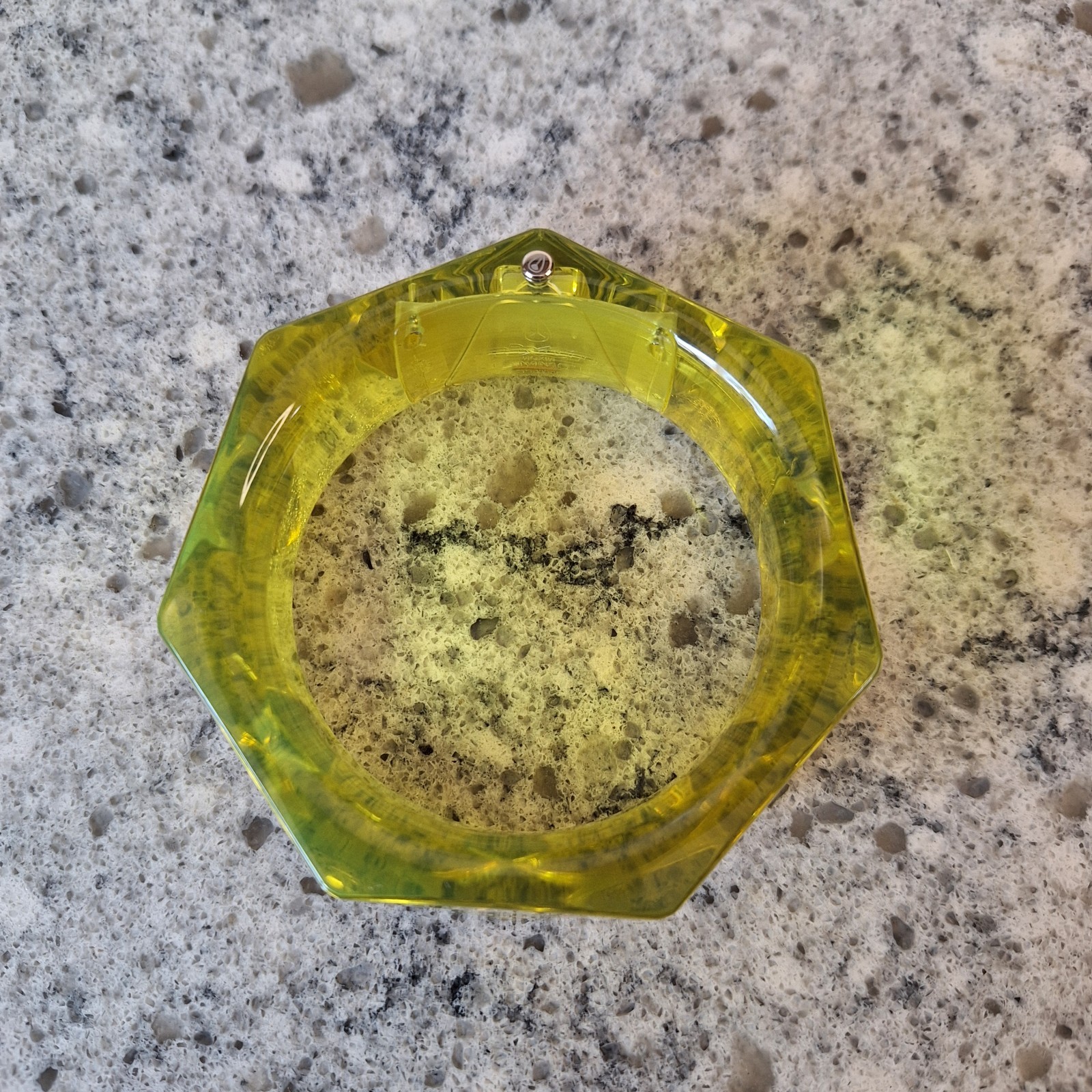 Nixon The Tribella Watch Clear Lime Polycarbonate Japanese Quartz Glows