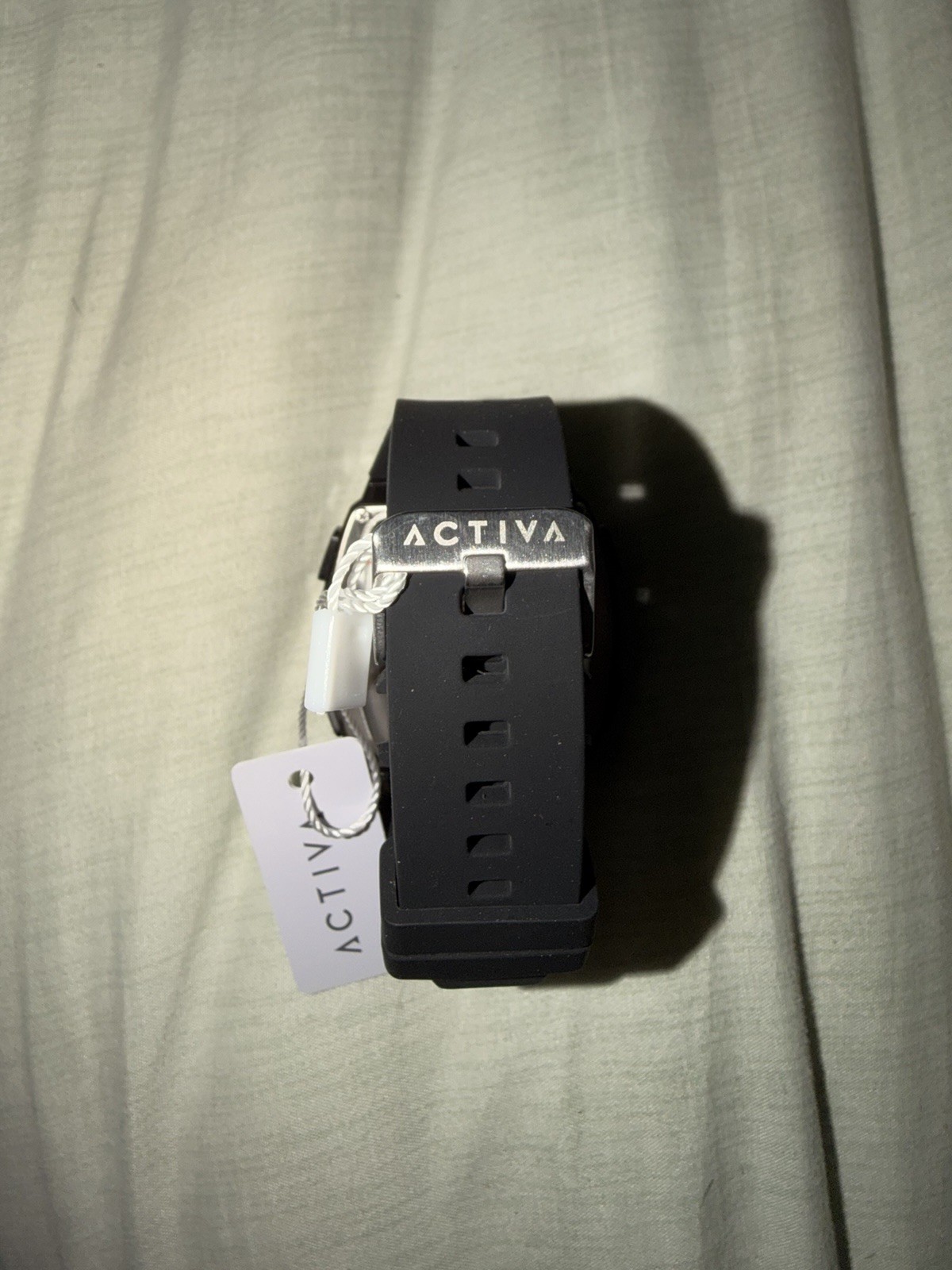Activa Men’s Sport Digital Quartz Watch Black Rubber Strap 30m WR Box Manual