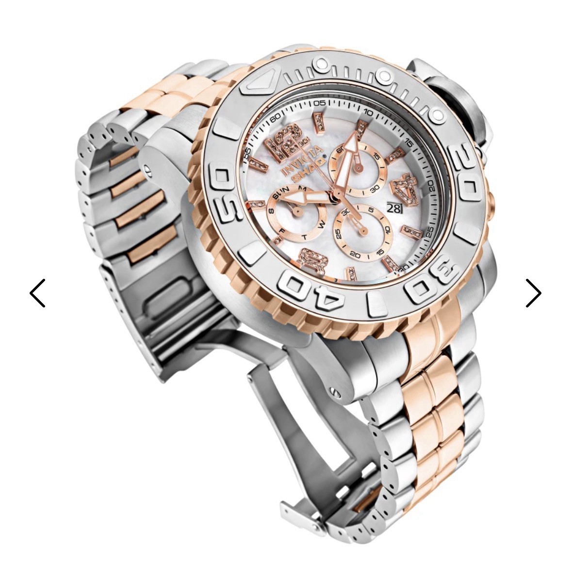 Rare Invicta SHAQ 58mm Sea Hunter Diamond LE Swiss Chrono MOP Dial Watch NEW