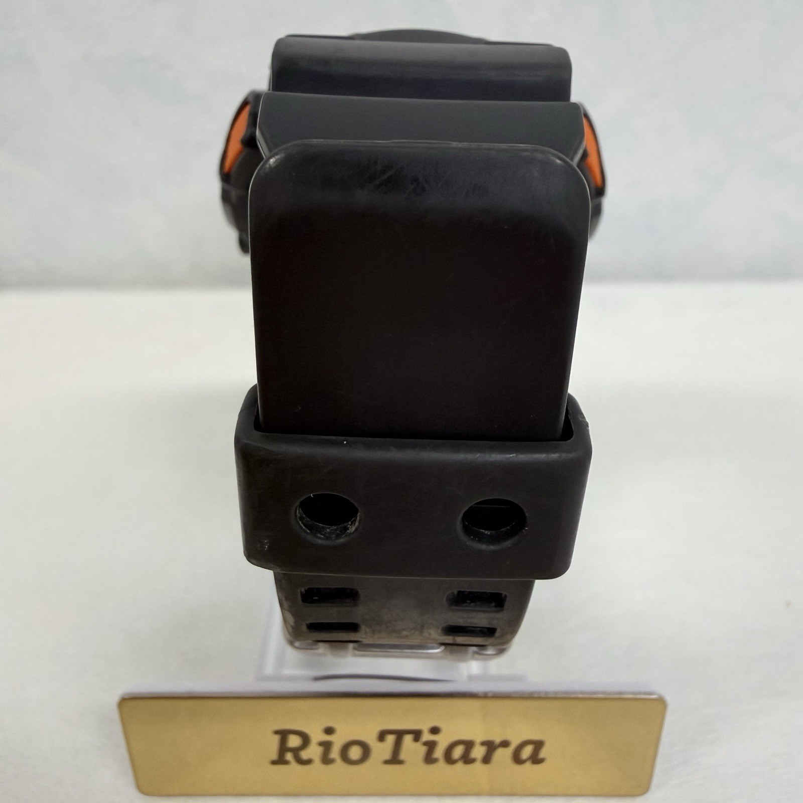 Casio G-Shock GA-110TS-1A4 Gray Orange Cleaned New Battery Near Mint Watch 5146