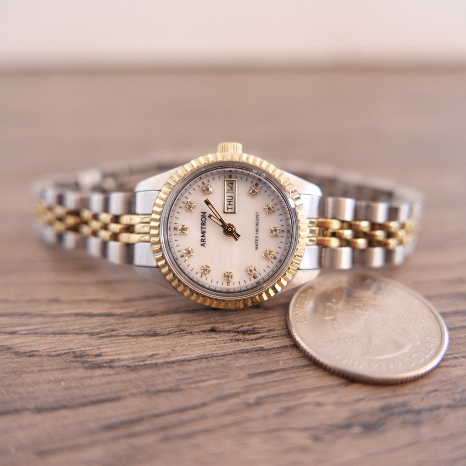 ARMITRON 75/2475TTB Quartz Analog Women’s Watch Sz. 7″ !!!