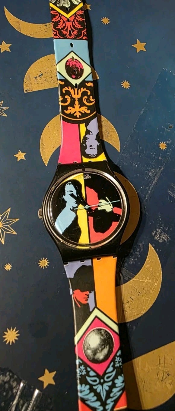 SWATCH WATCH AG 1988 “COLOURED LOVE” #755 SWISS ETA RARE WORKING!!!