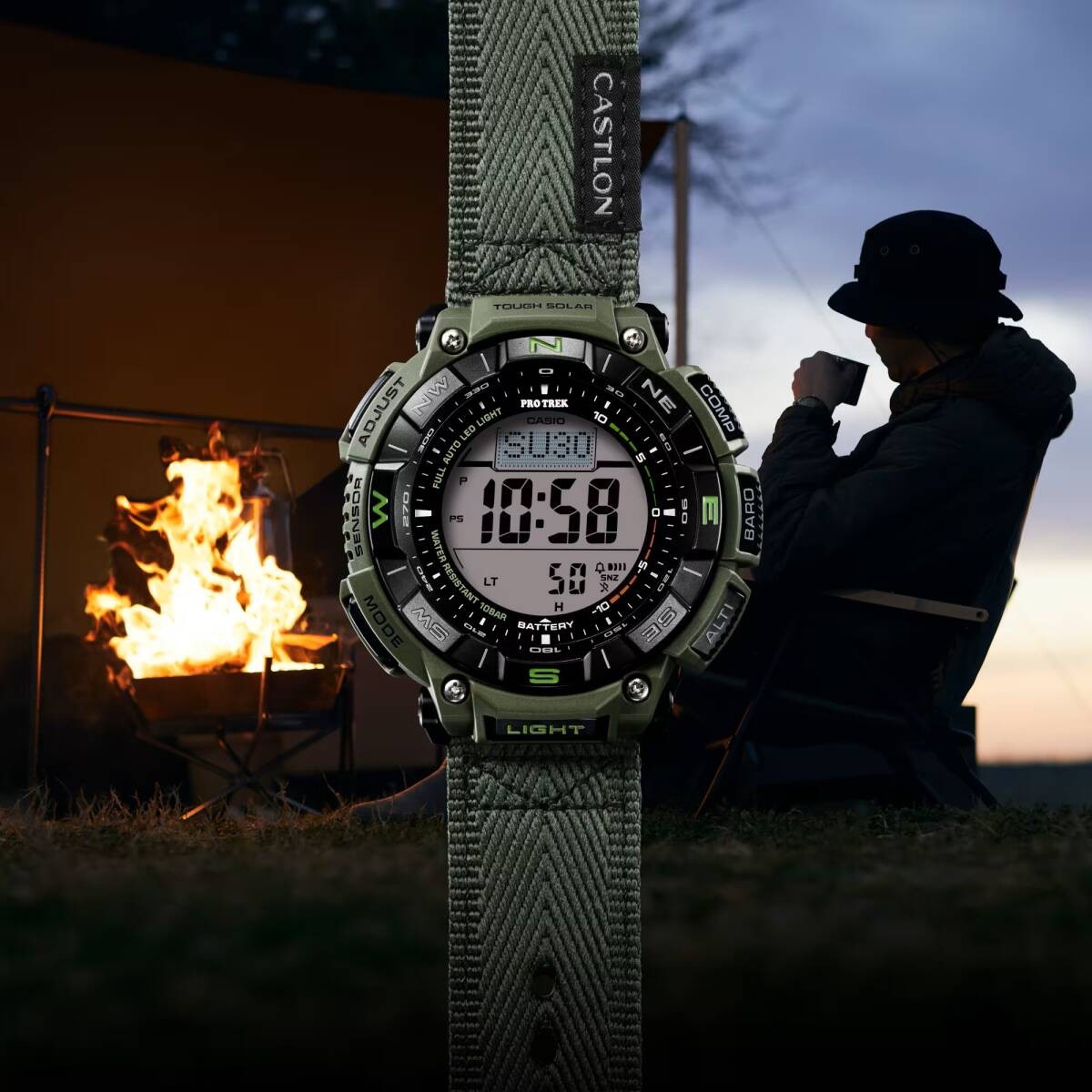 CASIO PRO TREK Climber Line Digital Solar Compass Barometer Temperature Altitude