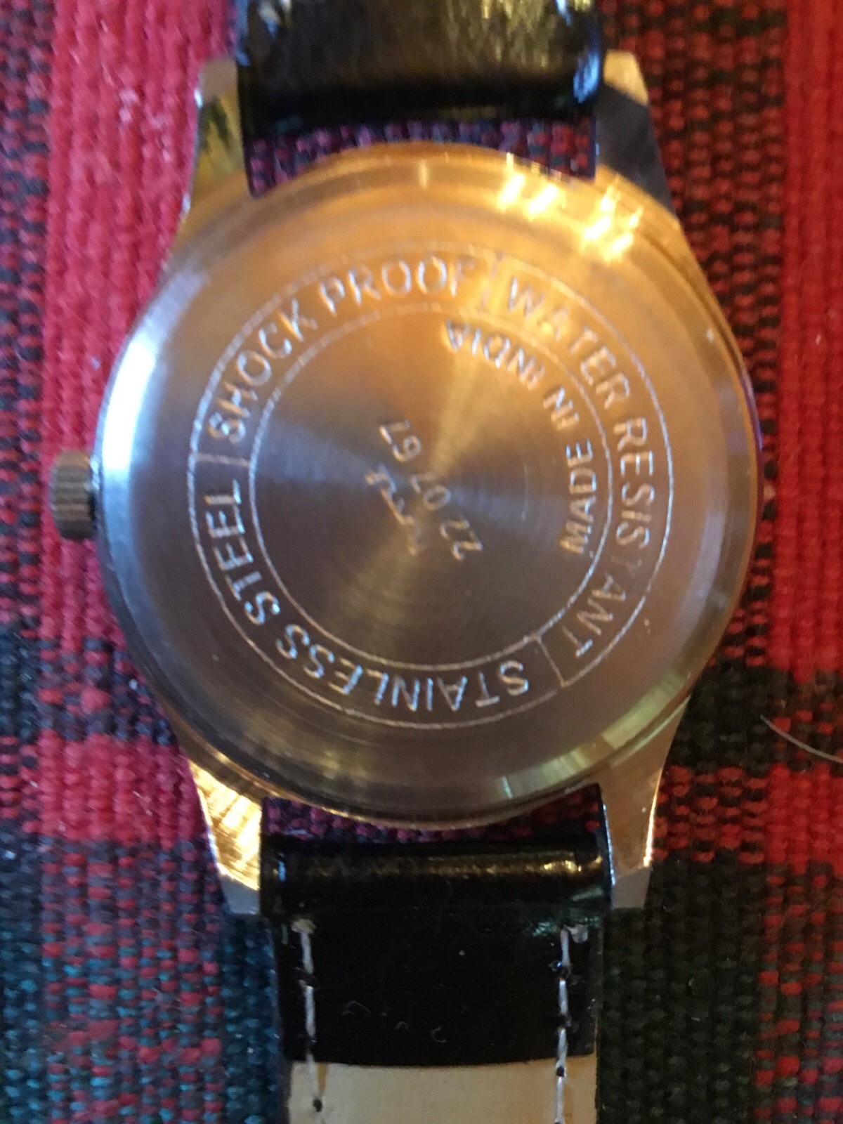 Refurbished Mens HMT Pilot Parashock 17J Watch Manual Wind From India