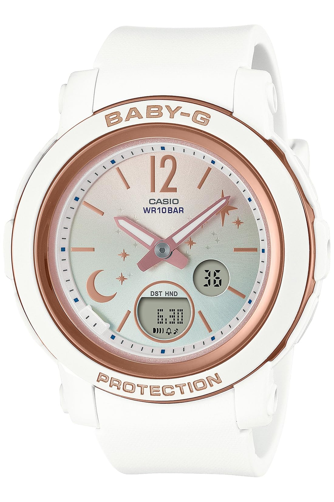 CASIO BABY-G BGA-290DS-7AJF Moon and Stars Series Women Watch White Band NEW