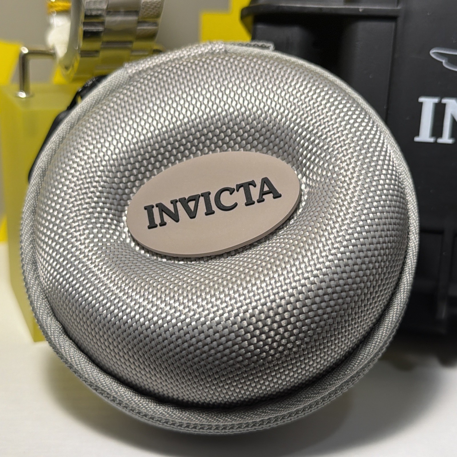 Invicta Speedway Men’s 44mm Chrono Watch StainlessSteel, W/Hard Case & Soft Case