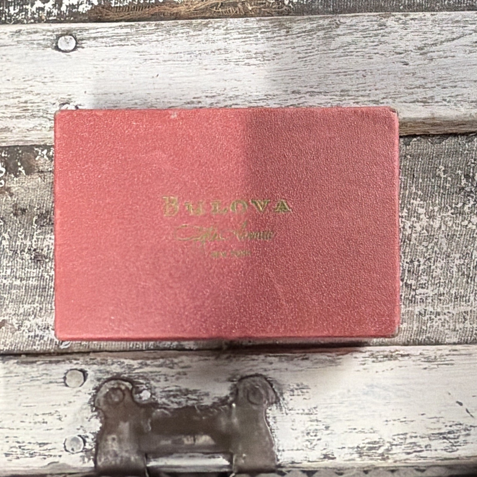 Bulova Fifth Avenue Women’s Vintage Manual Mechanical Square Silver Dial Box
