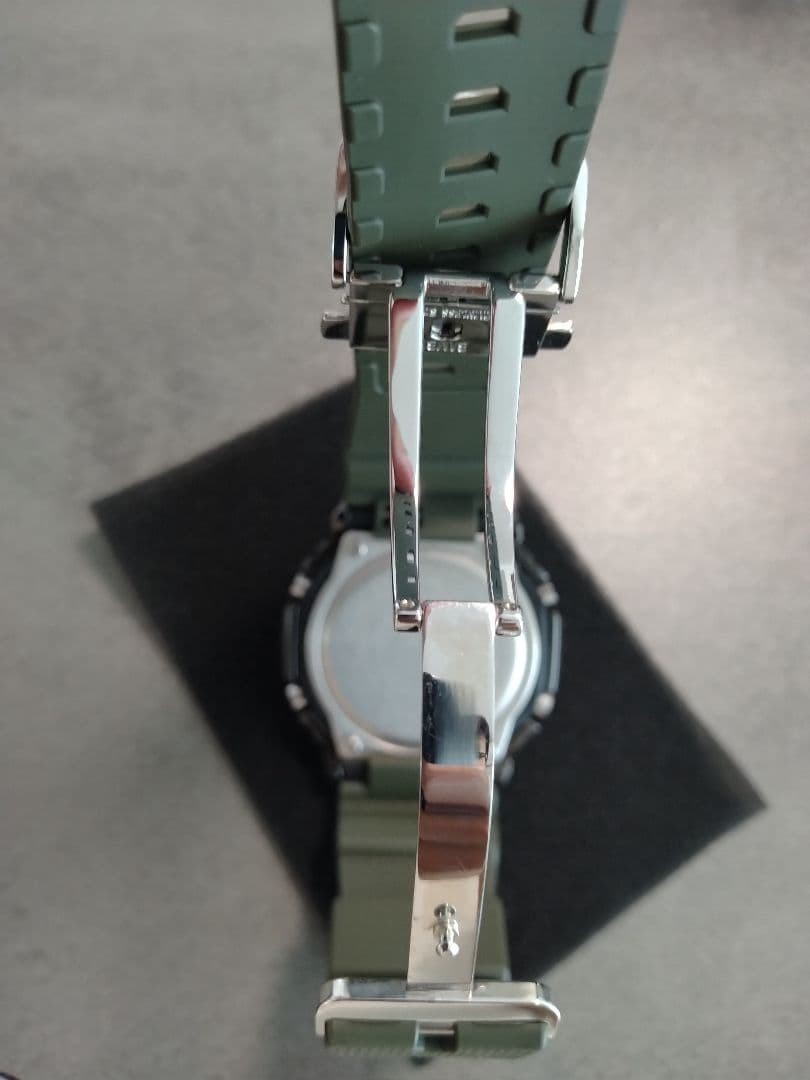 (103) [Good condition, custom belt] G-SHOCK GM-2100B Green