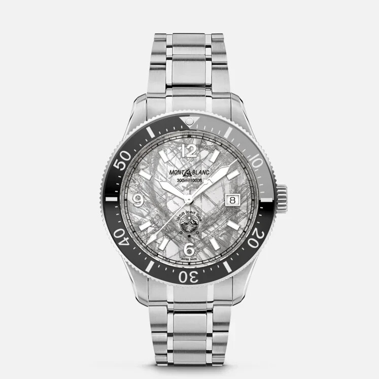 Montblanc 1858 Iced Sea Automatic Date 41mm Gray Dial Watch MB130793
