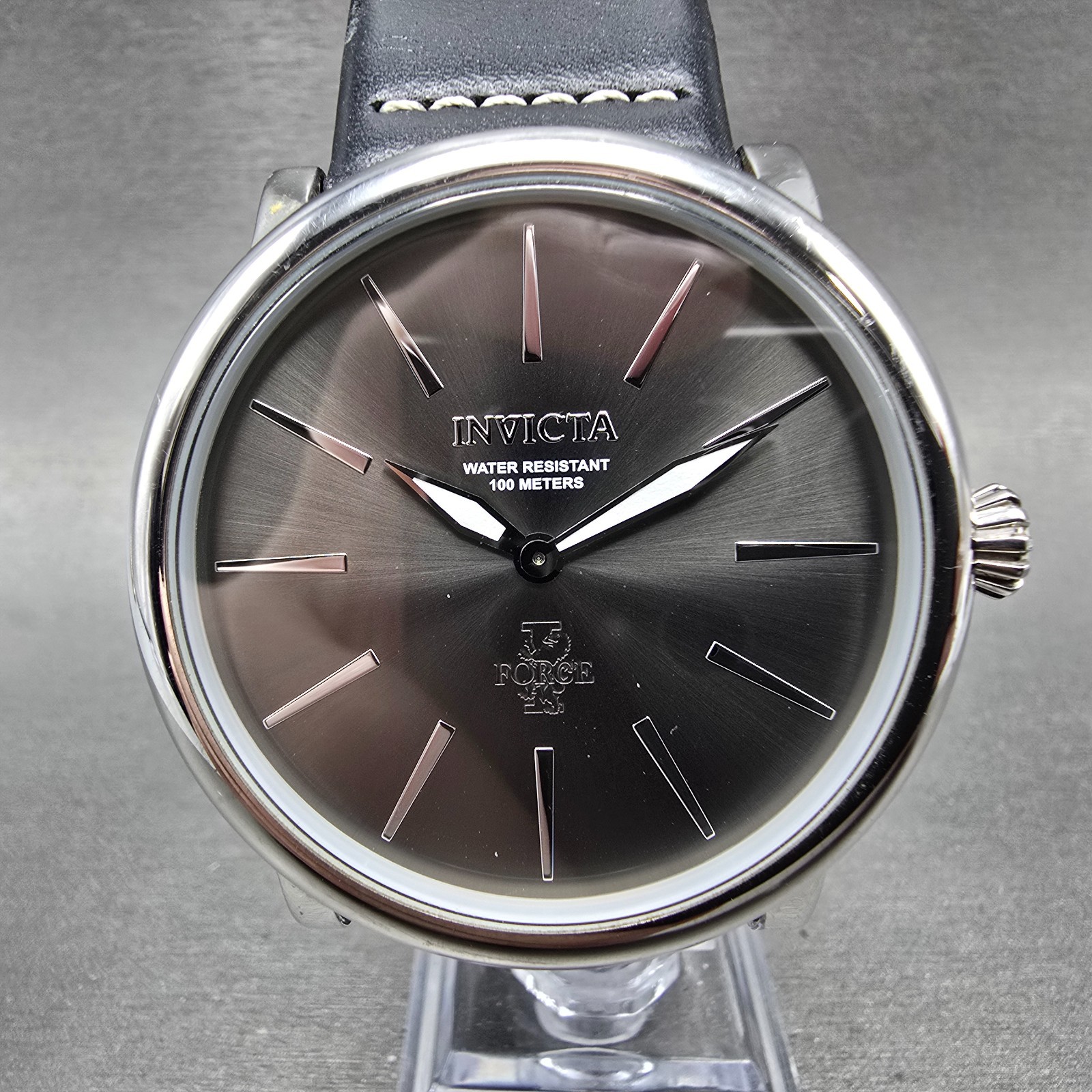 Invicta I-Force Watch Men 46mm Gray Dial Silver Tone Round 22930 New Battery