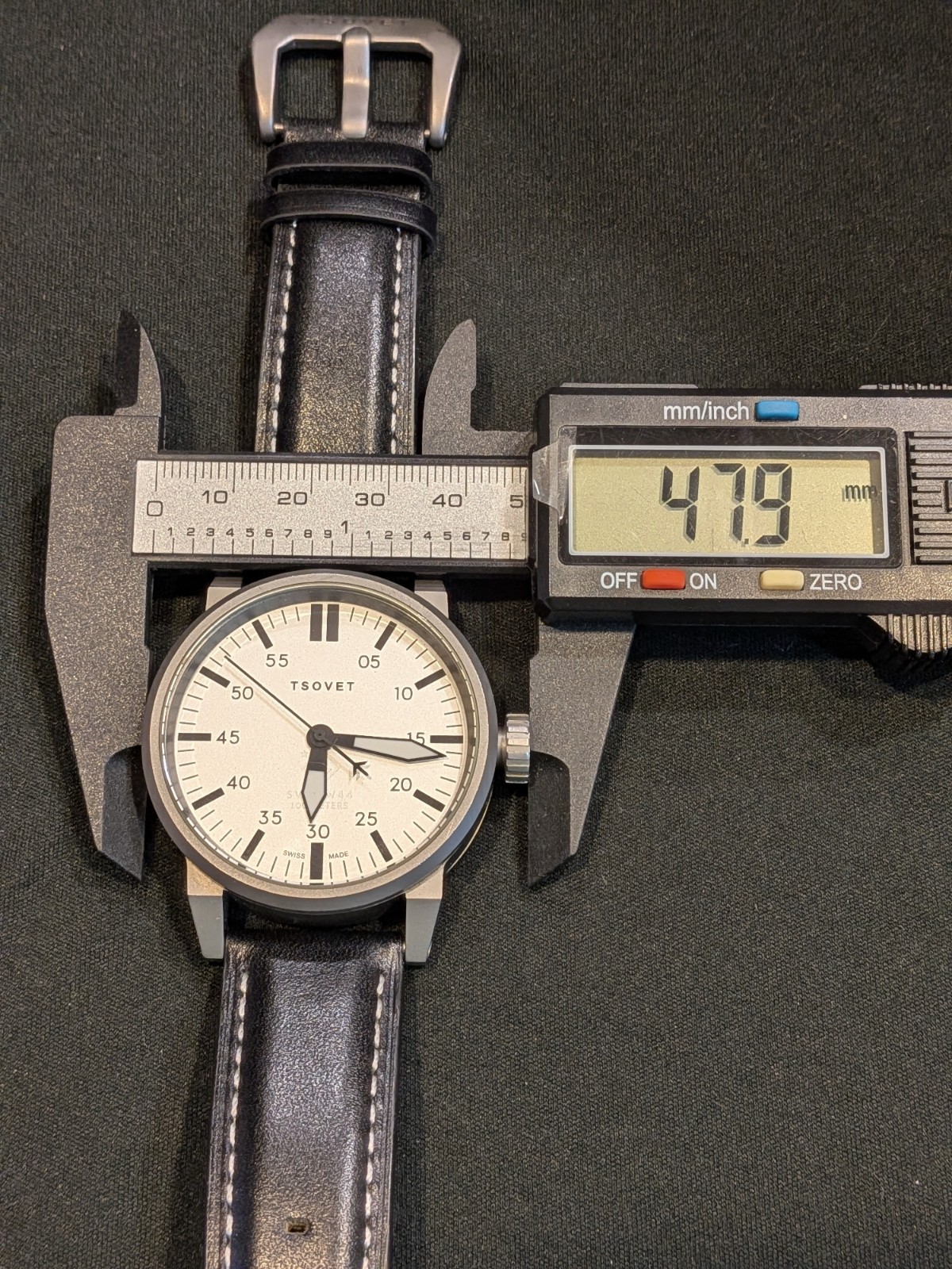 TSOVET men’s Aviator/Field watch 44mm