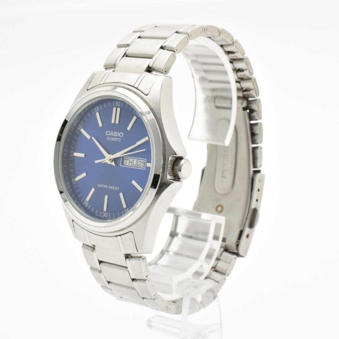CASIO MTP-1239DJ Blue Day-Date Men’s Watch (Working)