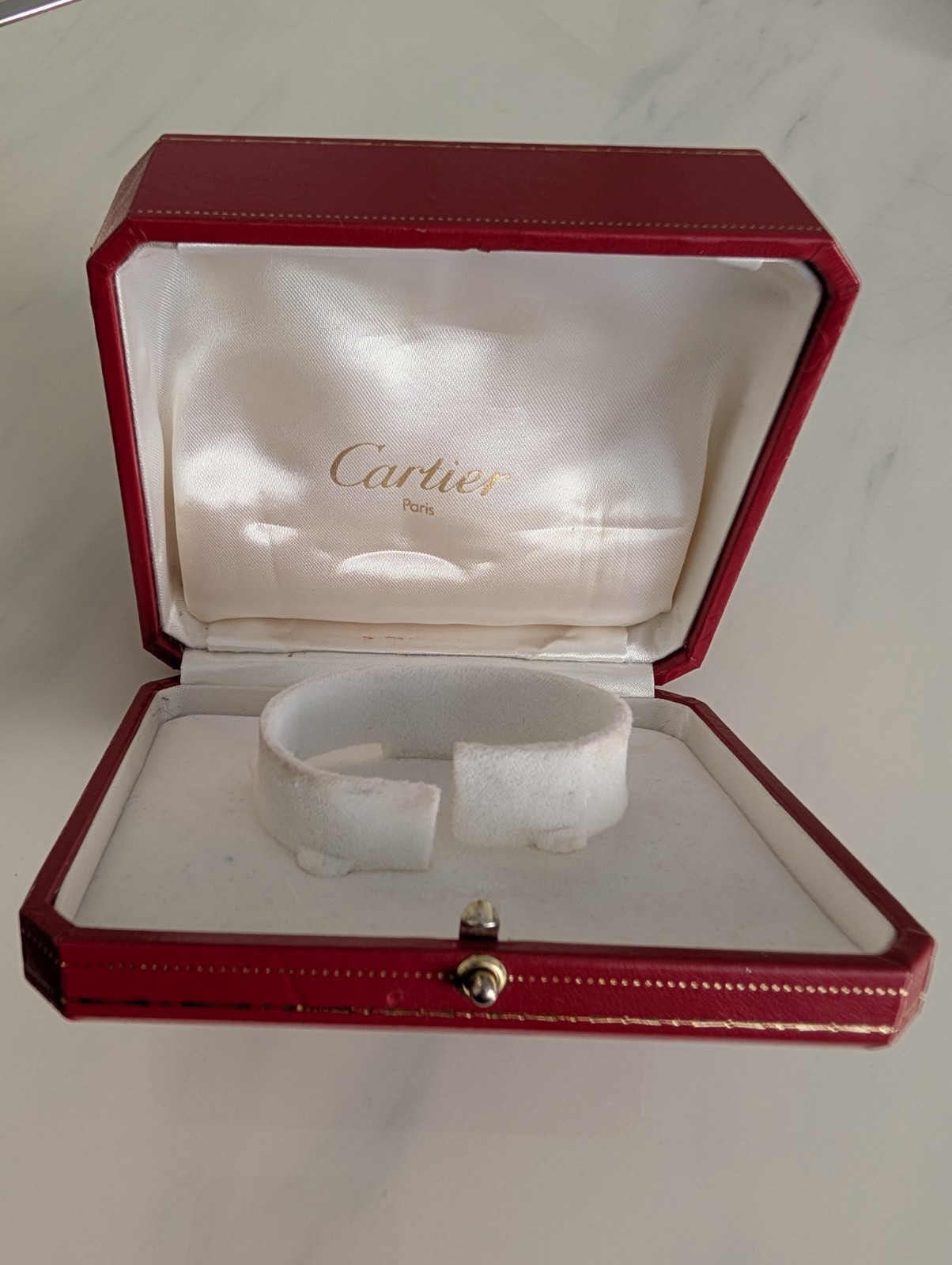 Cartier Must De Cartier Ronde 1810 1 18K Gold Silver 33mm Quartz Watch Box Paper