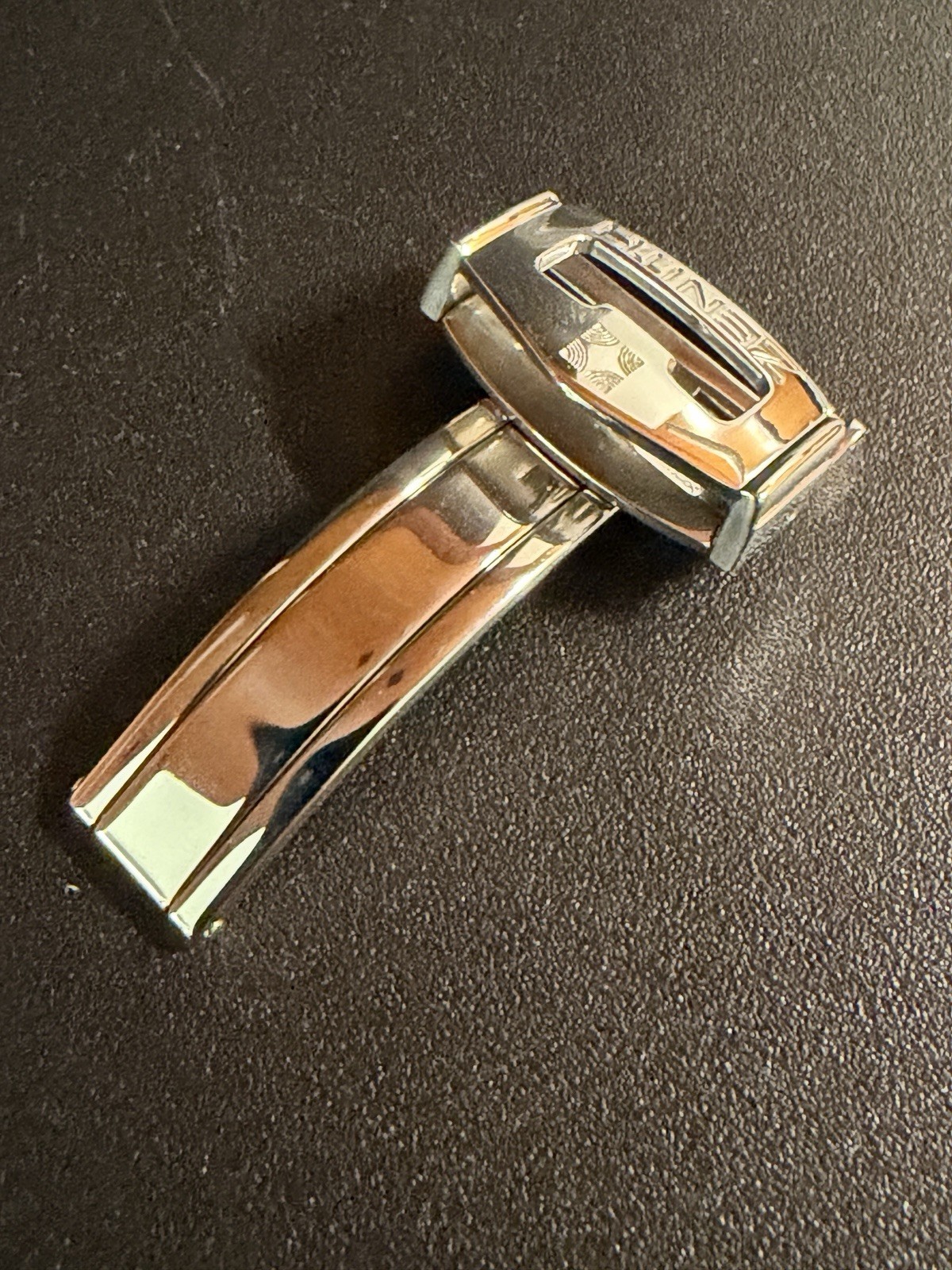 Zenith Original Steel Folding Clasp 13.3mm Folding Clasp Buckle NOS