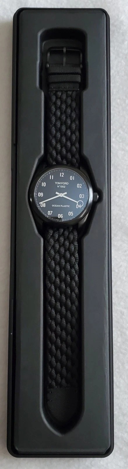 TOM FORD N 002 Ocean Plastic Watch – Black Band