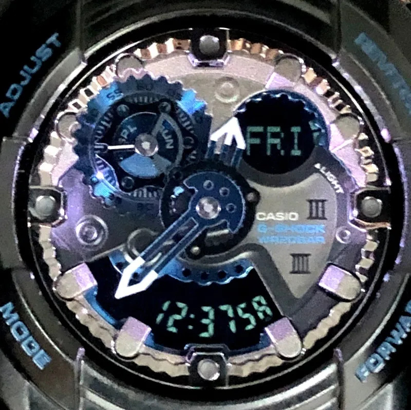 G-SHOCK GA-303B-1A Initial Blue G-Shock 30th Anniversary Initial Blue Black Anal