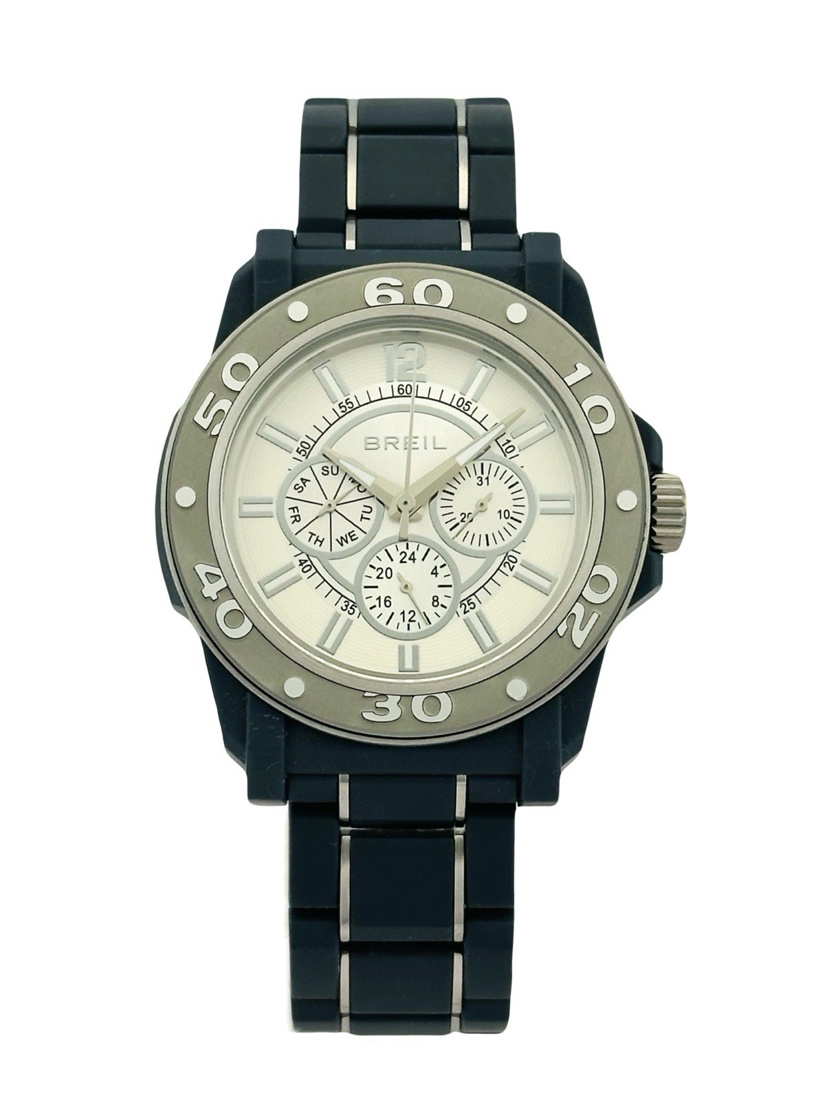 Breil TW0992 Men’s Multifunction Mantalite Polycarbonate Links Bracelet Watch