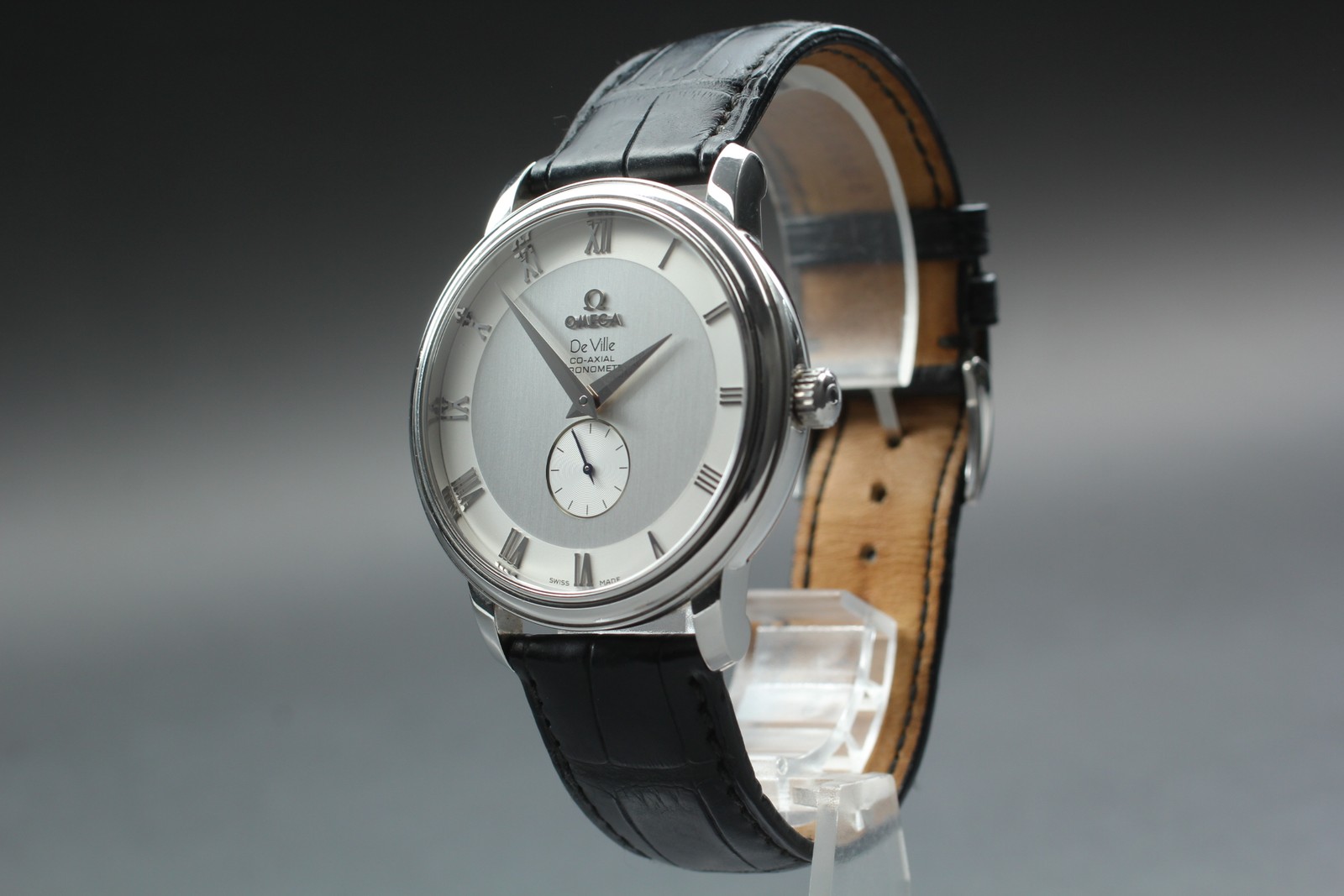 OMEGA DeVille Prestige Co-Axial 4813.30.01 Silver Dial Men’s Watch 39mm JAPAN