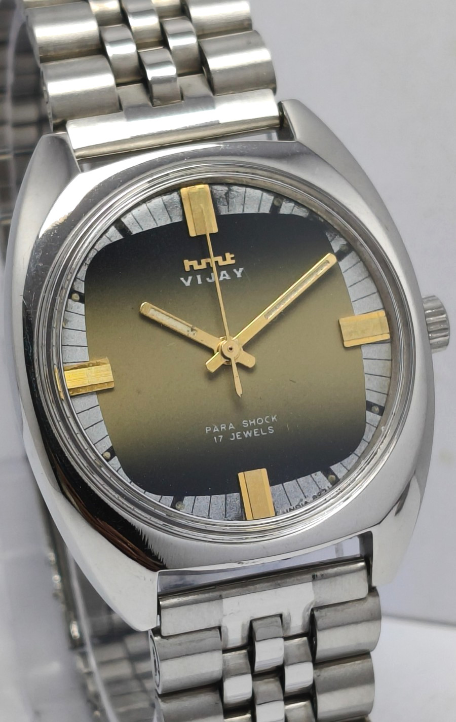 HMT Vijay 17 Jewels Hand Winding Wrist Watch For Men’s In Working Condition