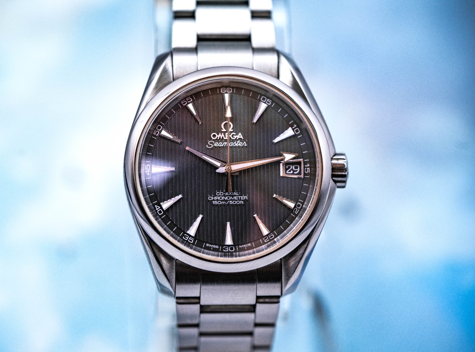 OMEGA Seamaster Aqua Terra 39mm Grey Dial Automatic Watch