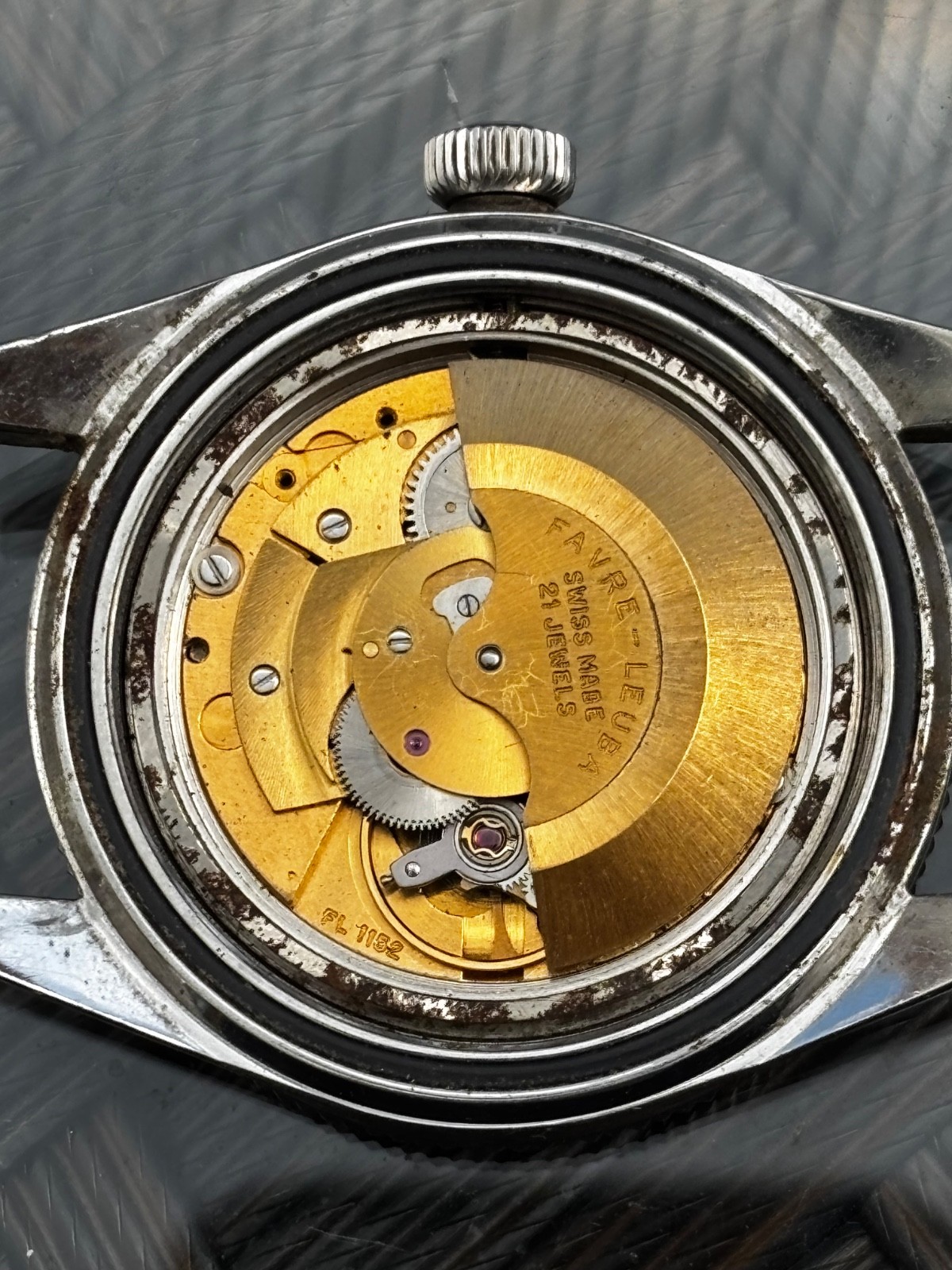 RARE 2ND EXECUTION FAVRE LEUBA DEEP BLUE VINTAGE DIVER