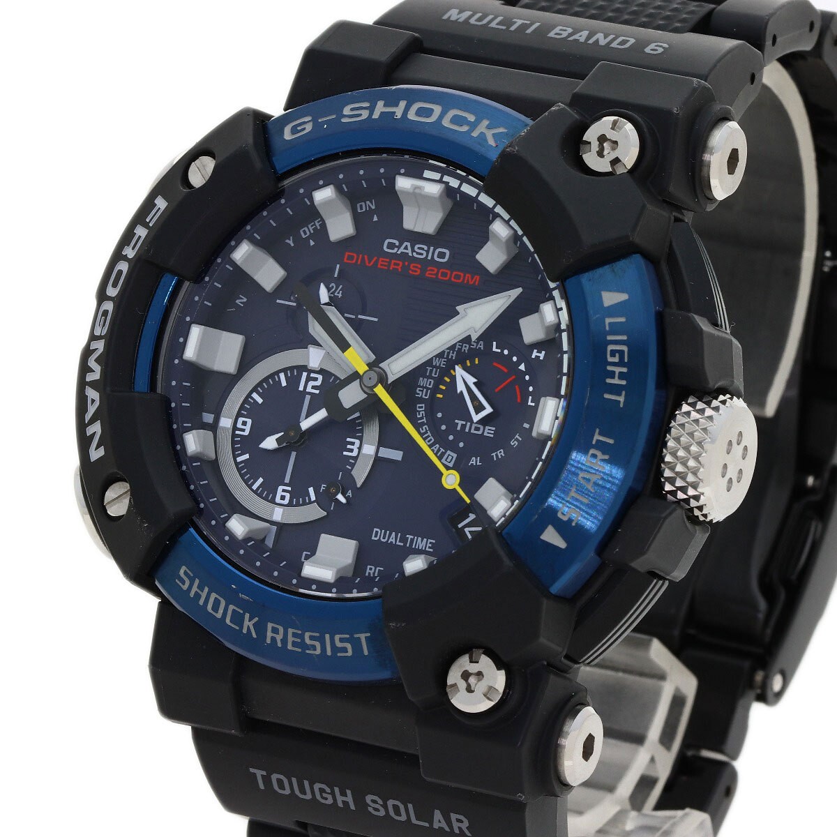 CASIO GWF A1000C 1AJF G Shock Frogman Wristwatch Stainless Resin Men’s Used