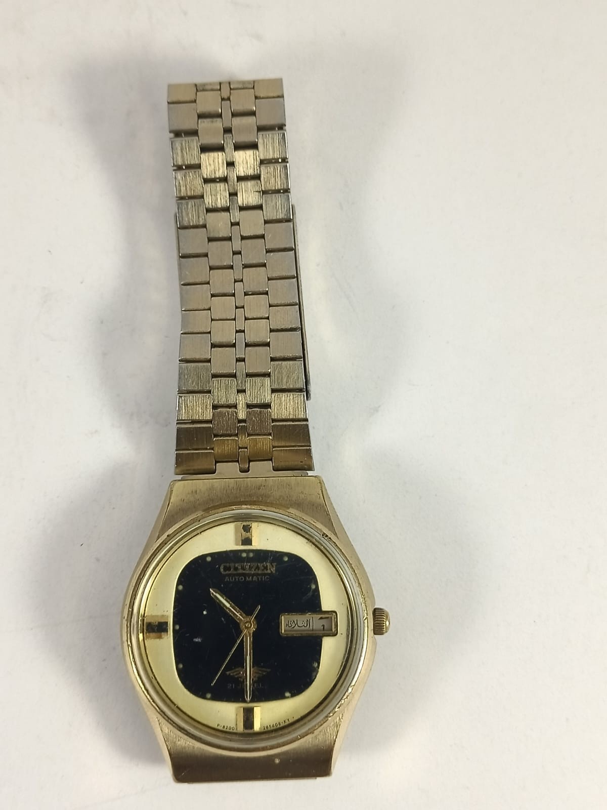Vintage Citizen Automatic Day-Date 21 Jewels Black Dial Men’s Watch Japan