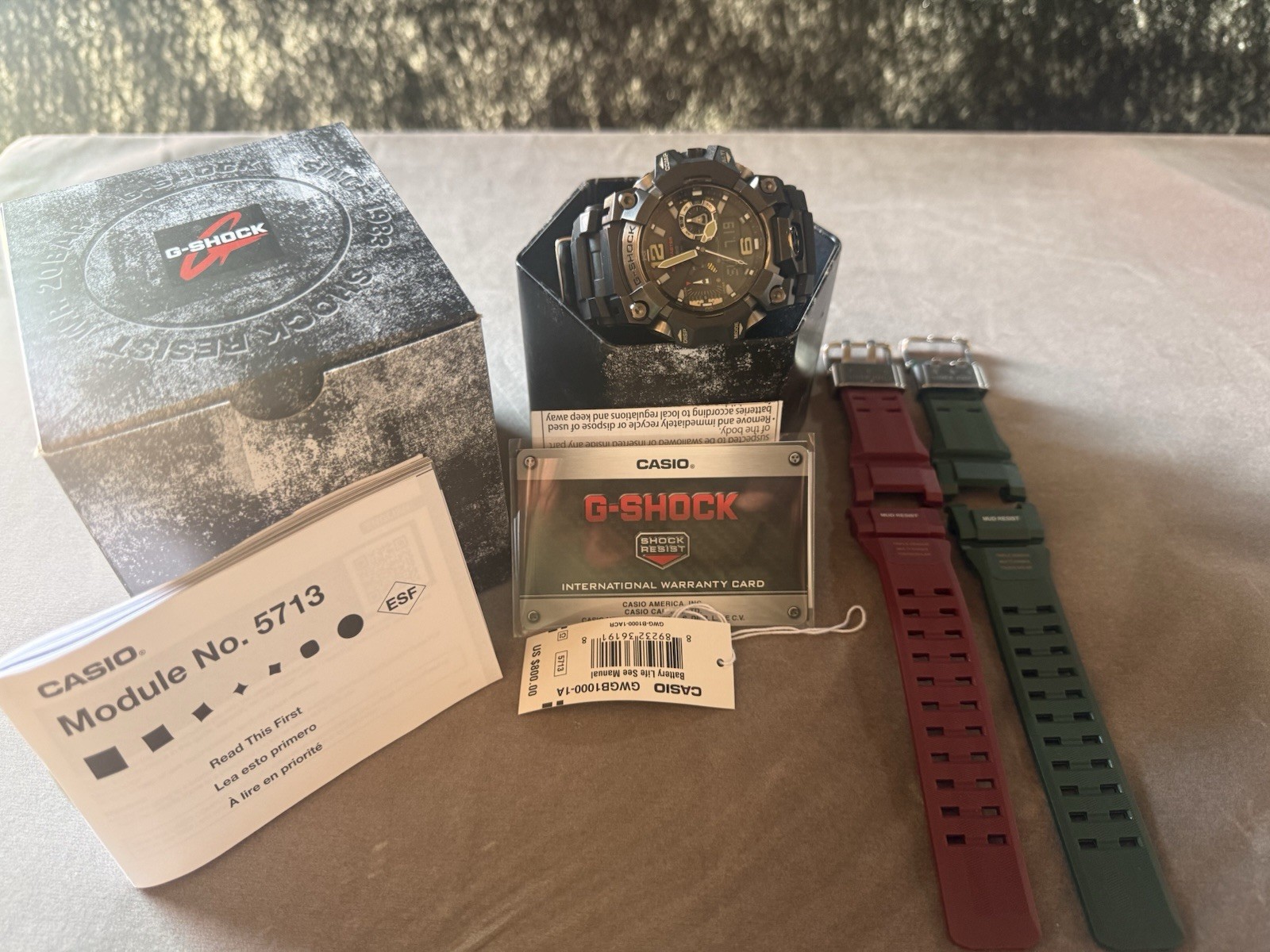 Casio G-SHOCK Mudmaster Analog/Digital Altimeter Compass GWG-B1000-1ACR