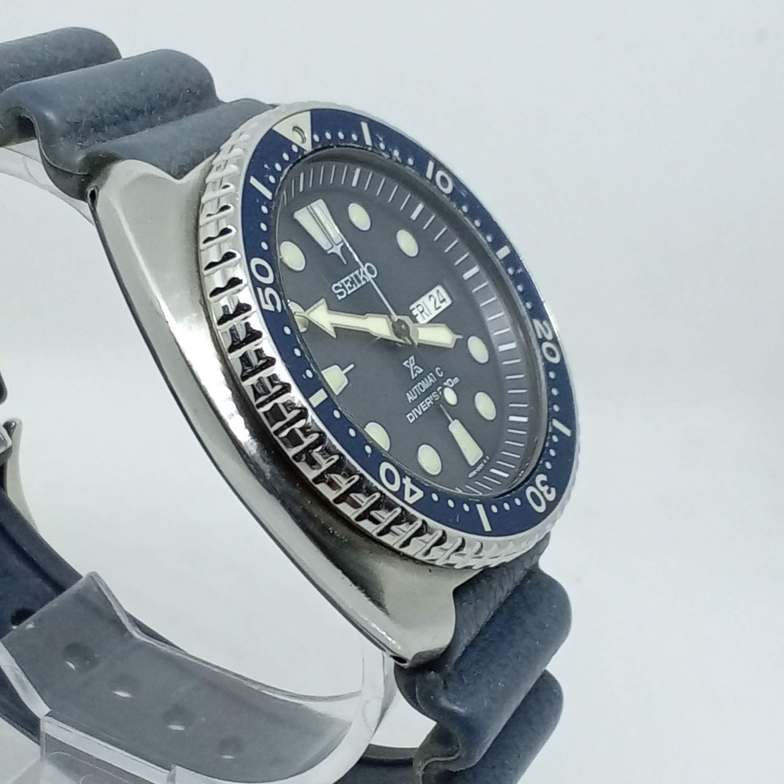 SEIKO Prospex Turtle Divers 200 M,4R36 Day-Date Mens Automatic Black/blue Watch