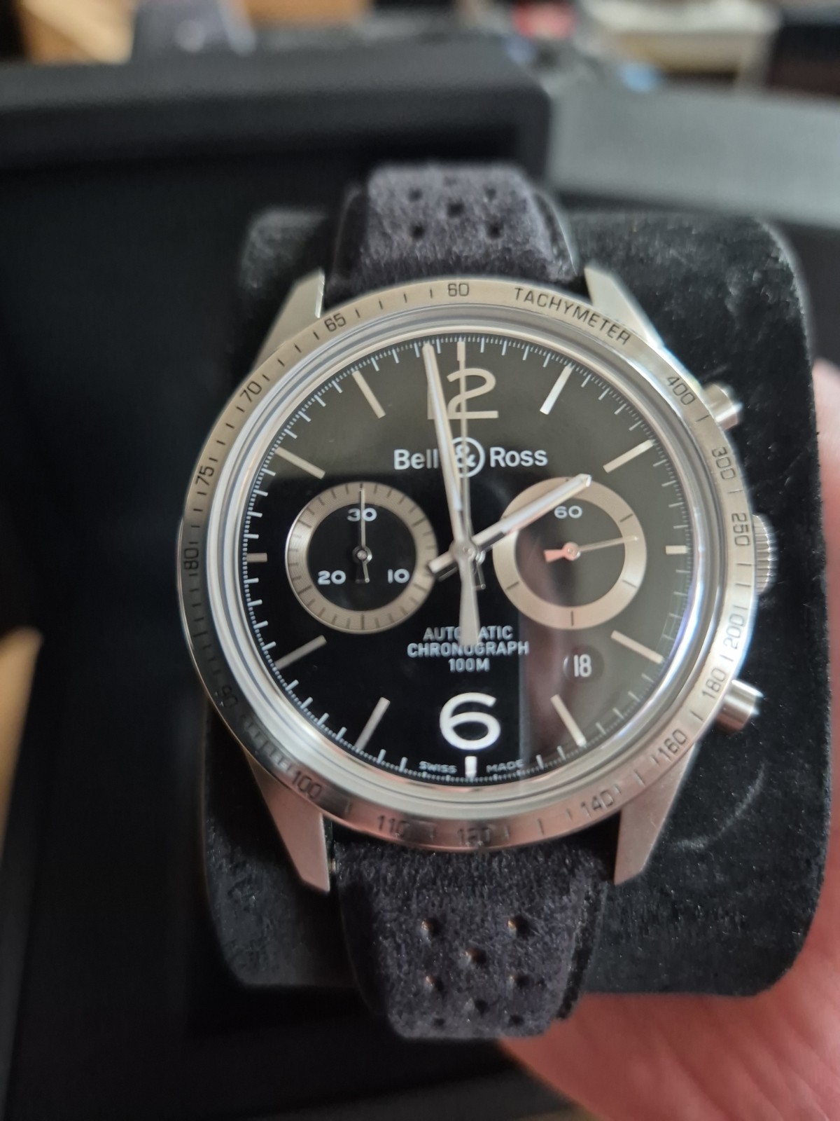 Bell & Ross Heritage Chronograph Stainless Steel Watch BR 126-94-SS (Box Only)