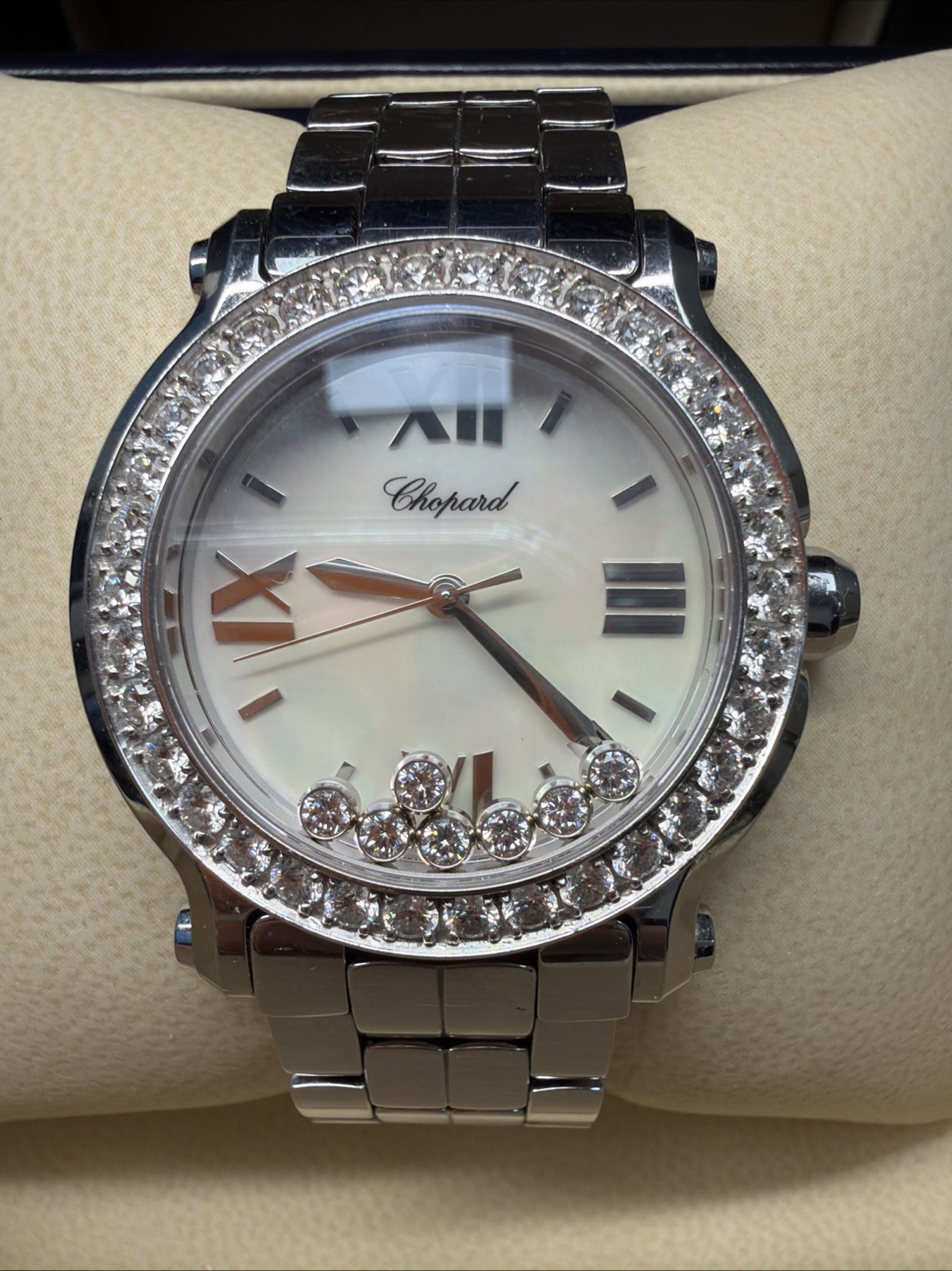 Chopard Happy Sport Mop 7 Diamond Bezel Ref. 27/8476-20 – 36MM Box And Papers