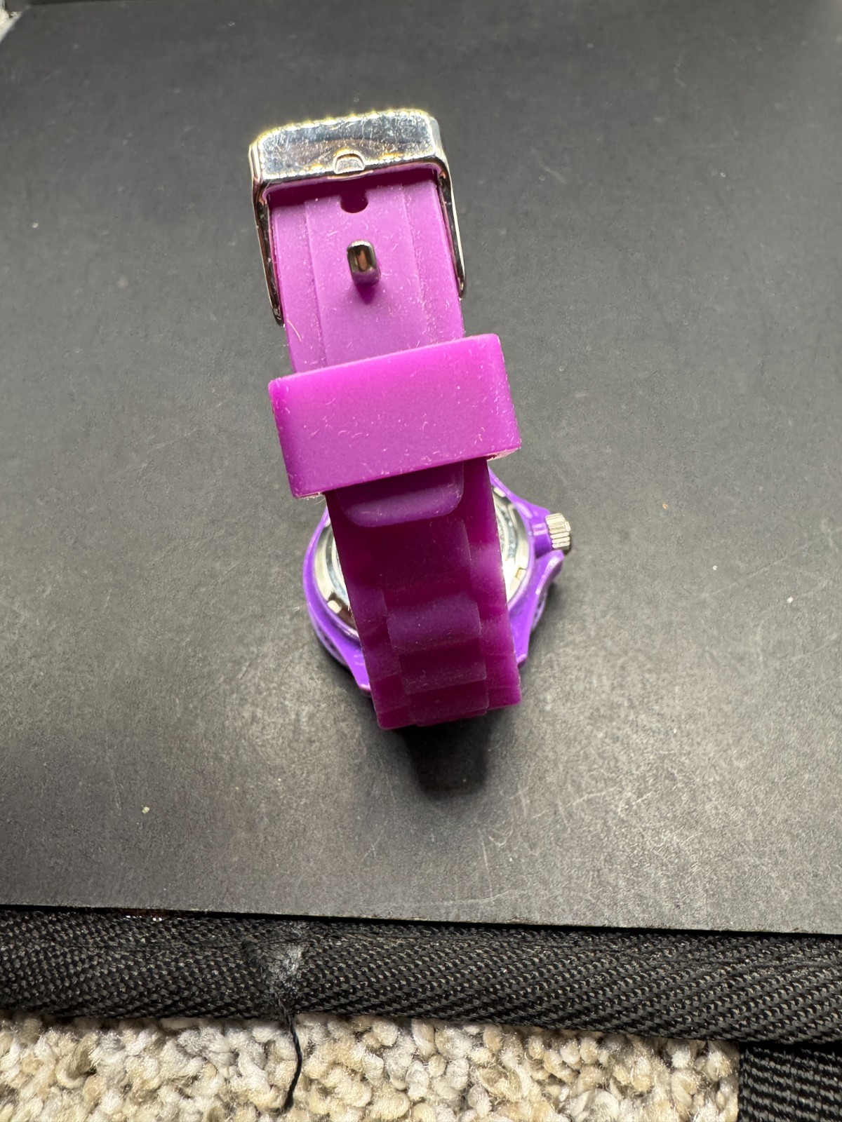 Ice Watch Ice Shadow Imperial Purple Rubber Band Plastic Case 5 ATM Date Watch